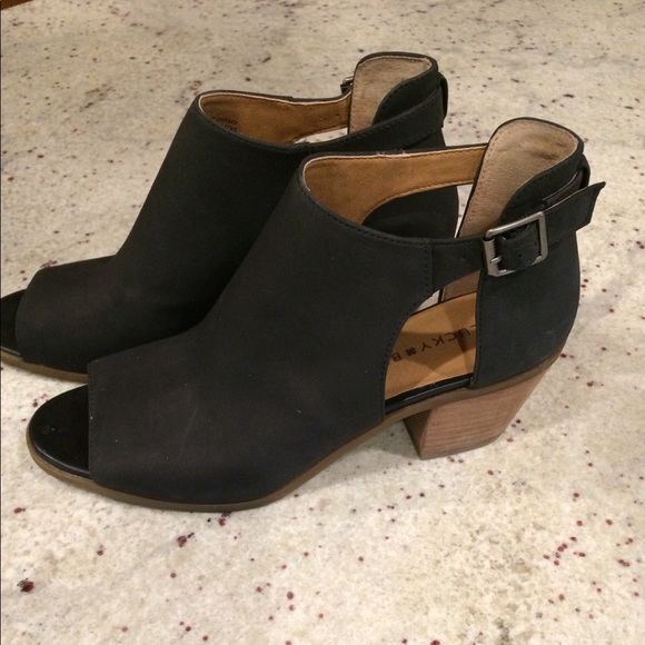Lucky Brand Shoes - Lucky open toed booties